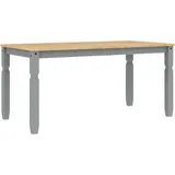 Esstisch Corona Grau 160x80x75 cm Massivholz Kiefer - Grau
