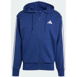 adidas Essentials 3-Streifen French Terry Reißverschlusspullover Dark Blue / White S