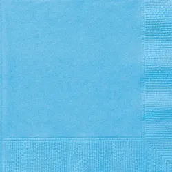50 grosse Servietten hellblau