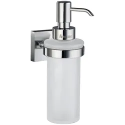 Megabad Seifenspender mit eckiger Rosette, Wandmodell MBRK369, Accessoires, chrom