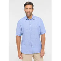 ETERNA Mode GmbH MODERN FIT", Linen Shirt in mittelblau unifarben