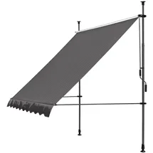 Quick Star Klemmmarkise 250 x 130 cm grau