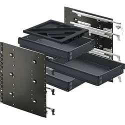 HETTICH Schreibtisch-Container Systema Top 2000 Schnellmontage Set S1 - schwarz