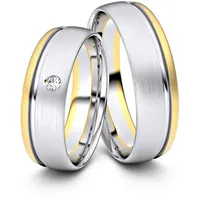 Trauringe Chemnitz 333er Weifl-/Gelbgold - 4525