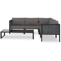 vidaXL Garten-Lounge-Set anthrazit/dunkelgrau 49409