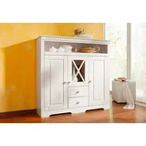 OTTO home Highboard 130 x 125 x 35 cm Weiß