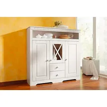 OTTO home Highboard 130 x 125 x 35 cm Weiß
