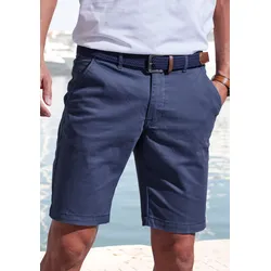 Chinoshorts »regular-fit«, Shorts aus elastischer Baumwoll-Qualität, Gr. 36 - N-Gr, blau, , 92367001-36 N-Gr