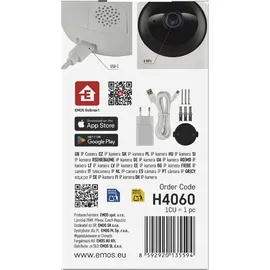 EMOS GoSmart Indoor Überwachungskamera 4MP Weiß/Schwarz