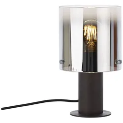 BRILLIANT Tischleuchte "Beth", braun (kaffee, rauchglas), Ø 15cm H: 26cm, Lampen, Tischlampe Kaffee/rauchglas