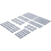 BGS Diy 80702 Satz Filzgleiter grau-meliert | 80-tlg.
