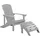 Beliani Gartenstuhl 75 x 88 x 88 cm grau 2 St.