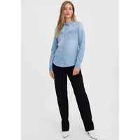 Vero Moda VMMARIA LS Denim Slim Shirt Mix New Blau XS