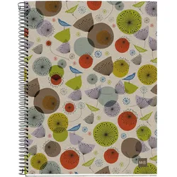 MIQUELRIUS Notizbuch Eco Design 4 A4 liniert Spiralbildung Vögel Blumen colour mix