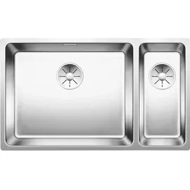 Blanco Andano 500/180-U links Edelstahl Seidenglanz + Handbetätigung + InFino