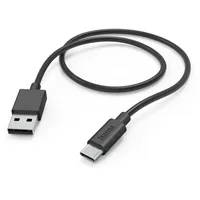Hama USB-A auf USB-C 1,0 m Schwarz