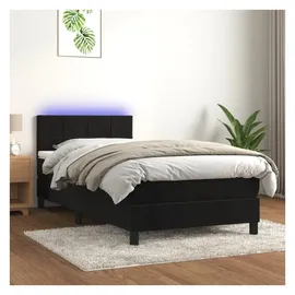 vidaXL Boxspringbett 100 x 200 cm Schwarz