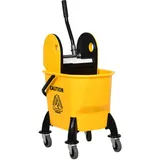 Homcom Reinigungswagen 40 kg gelb