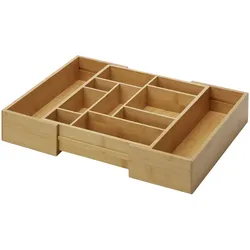 KHG Schubladenorganizer    , holzfarben , Bambus , Maße (cm): B: 33,5 H: 7