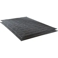 Dyckhoff Badematte DYCKHOFF "Planet" Gr. 10, grau (anthrazit), H:3mm, Baumwolle, Badematten, Badematte, Baumwolle, 2er Set Hotelmatte