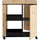 Forte Barschrank Homebar 77,4 x 88,5 x 42 cm Schwarz