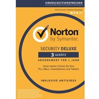 Norton Security Deluxe 2021 3 Geräte 1 Jahr PC,Mac,Android,iOS Internet Security