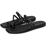 Crocs Miami Studded Toe Loop Sandalen, Black, 37/38 EU