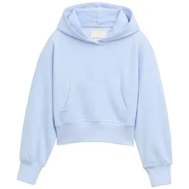 Tom Tailor Mädchen Cropped Hoodie Sweatshirt, blau, Uni, Gr. 128
