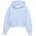 Mädchen Cropped Hoodie Sweatshirt blau Uni Gr 128