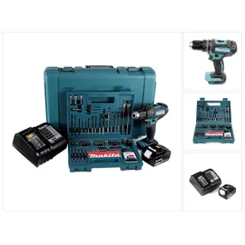 Makita DHP482SFK inkl. 1 x 3,0 Ah + Ladegerät + 100 tlg. Bit Bohrer Set + Koffer