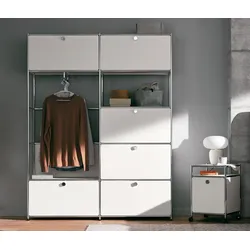 Tchibo - Systemschrank Metall »Cn3« - 152x40x1945cm - chrom - Stahl / Aluminium / Kunststoff