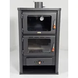 Prity FM Stahl Schwarz/Abdeckplatte Glas