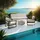 Tectake Comosa Garten-Loungeset für 5 Personen braun