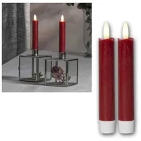 Star Trading LED-Kerzen Flamme 15 cm rot 2 St.
