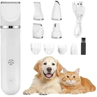 Journeyside Gabrielle - 4-in-1-Katzenschermaschinen-Set, Leise Kabellose Haustierschermaschine für Hunde,