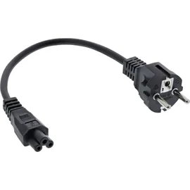 InLine Netzkabel für Notebook, 3pol Kupplung, schwarz, 3m
