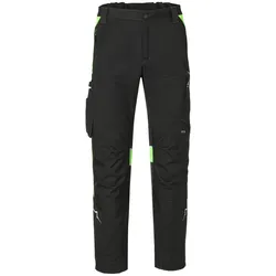 KÜBLER PULSE ACTION Bundhose in Schwarz-Neongrün, Größe 48, 4-Wege-Stretch, Arbeitshose, 10 Taschen