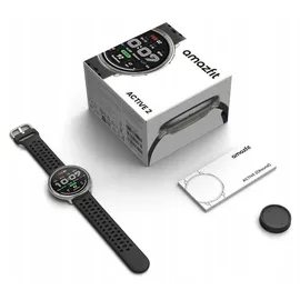 Amazfit Active 2 schwarzes Sport-Silikon
