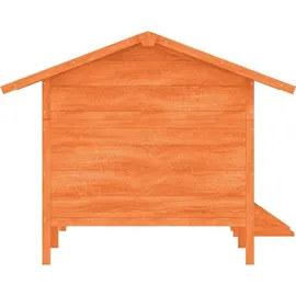 vidaXL Hundehütte Braun 159x120x88,5 cm Massivholz Kiefer