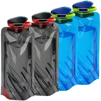 luxuskollektion Trinkflasche Faltbar Wiederverwendbar 0,7 l Schwarz/blau