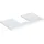 Geberit One 75x3x47cm, w/lack. hochgl., Ausschn mit.