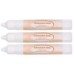 buttinette Schmuckstein-Kleber, 3x 40 g