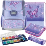 Herlitz Schulranzen Set Loop Plus Butterfly Paradise 5-teilig