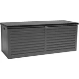 GRINDI IN THE GARDEN Gartenbox Kissenbox Auflagenbox - Larus 390 Liter - grau