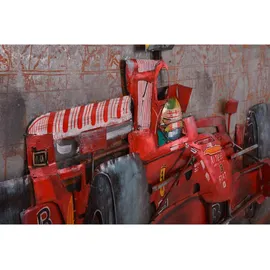 Harms Import Garden Pleasure Wandbild 3D Rennwagen, Metall