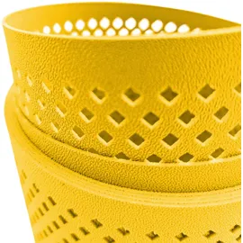 zaunzu® Sichtschutzstreifen 50 m x 19 cm Gelb Metall