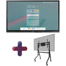 Samsung Flip WA75C Smart Signage Touch Display cm Zoll + Neomounts FL50-525BL1 MOVE GO Rollwagen