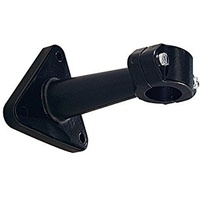 Riegler Messgerätehalter, Ausladung 60, aus Aluminium schwarz lackiert,