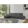 altdecor Eckcouch Cord 5-Sitzer Dunkelgrau