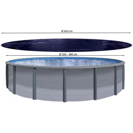 Quick Star Poolabdeckung Schwarz Ø 420 cm
